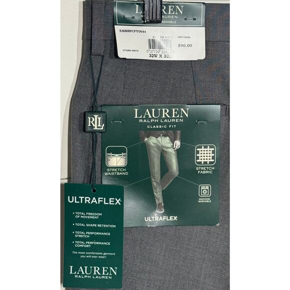 🔥 Ralph Lauren Ultraflex Dress Pants 32x32 NWT - Picture 7 of 9